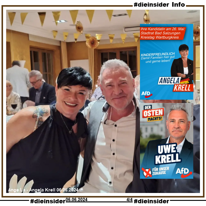 Die_Insider's tweet photo. #AfDer wie Angela #Krell aus #Thüringen geht es nicht um Informationen, sondern nur um Hass & Hetze!
#LautGegenNazis #NiemalsAfD #AfDVerbotSofort
#Wartburgkreis #BadSalzungen
#GemeinsamGegenHass #DieInsider https://t.co/q43g8dzELD