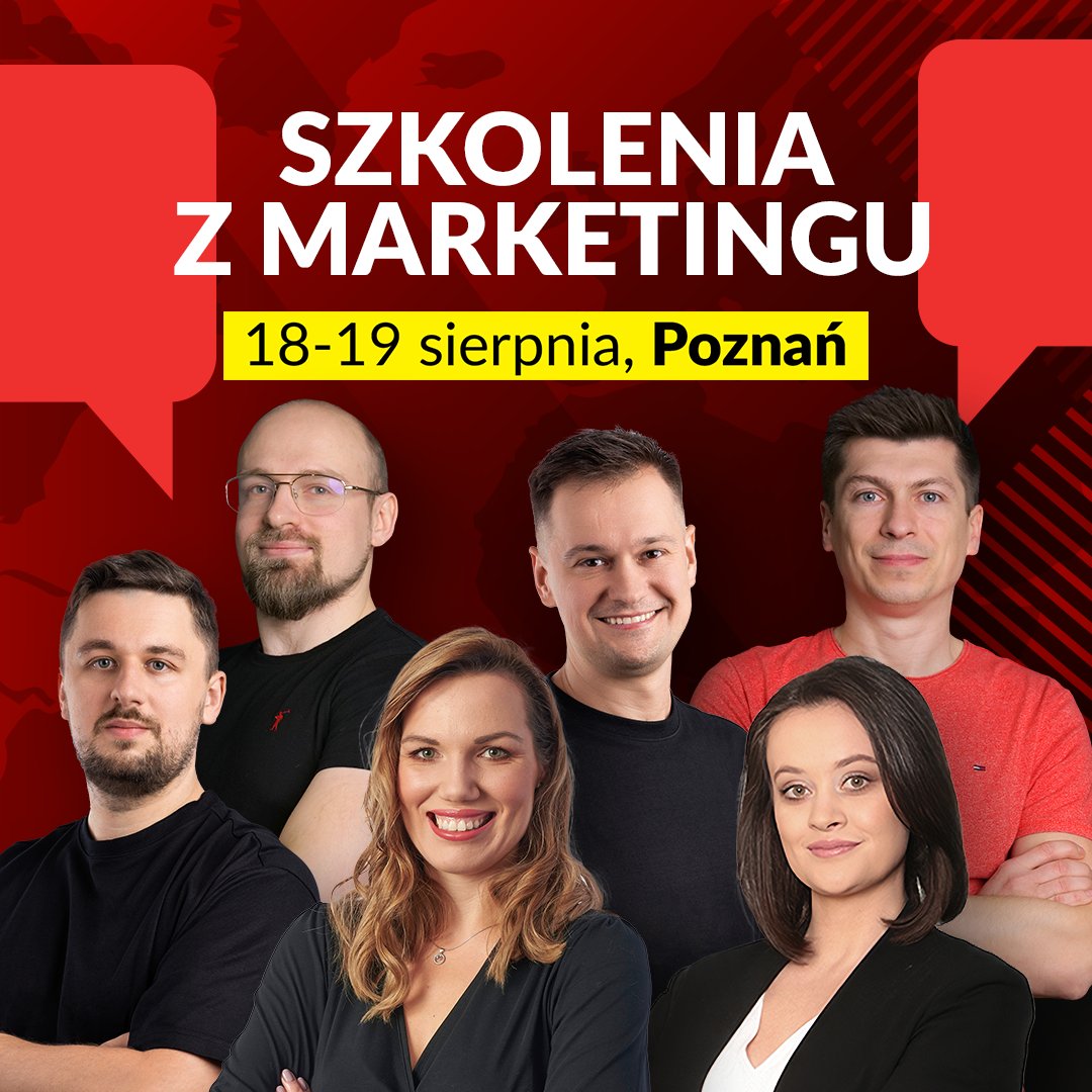 📢 Ostatni moment, żeby dołączyć do nas w Poznaniu!
Już za chwilę startujemy ze szkoleniami, które wyniosą Twój marketing na wyższy poziom 🚀

📅 18.08
♦️ AI dla marketingu
♦️ LinkedIn marketing
♦️ SEO: pozycjonowanie i link building

📅 19.08
♦️ AI: promptowanie, boty i