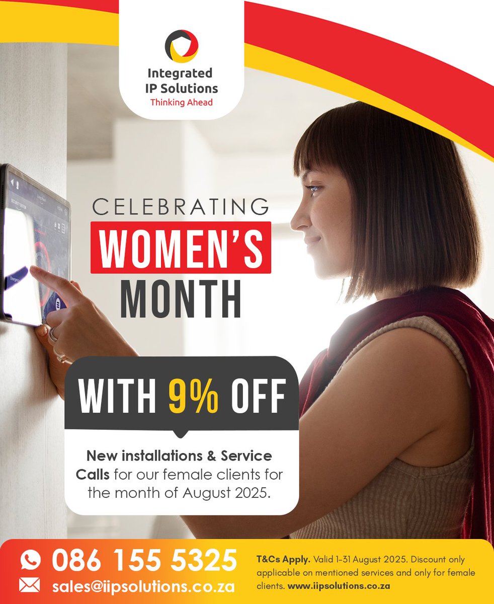 Strong Women Deserve Stronger Security 🙌 🇿🇦 We’re proud to honour the strength, resilience, and leadership of women across South Africa. To celebrate National Women’s Month, we’re offering a 9% DISCOUNT throughout August 2025 - exclusively for our female clients.