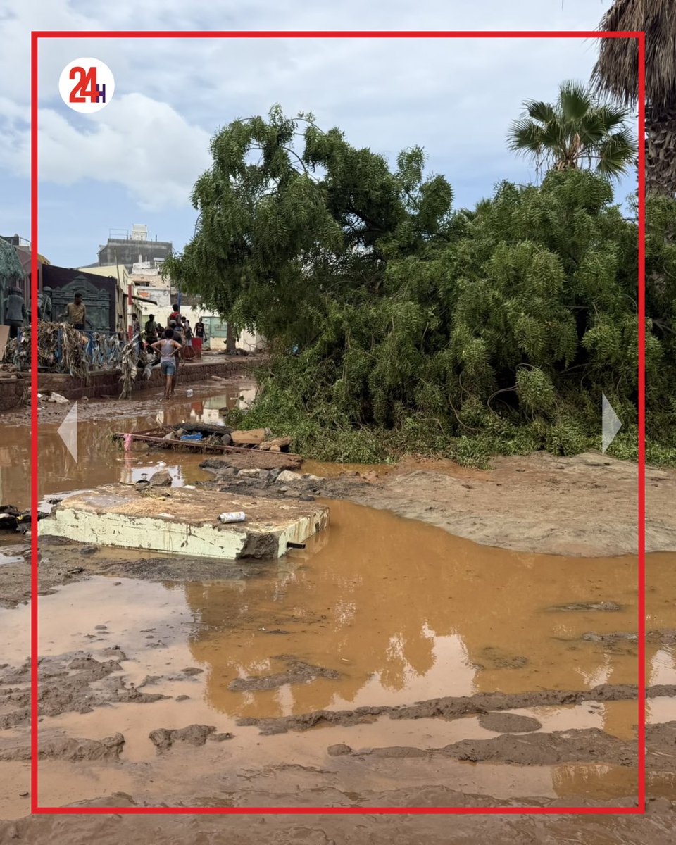24horaspt's tweet photo. O governo cabo-verdiano anunciou o estado de calamidade nas ilhas de São Vicente e de Santo Antão, devido às fortes chuvas e consequentes cheias registadas na madrugada de terça-feira, dia 12.

#24Horas #CaboVerde #cheias https://t.co/Wd7cfE8Fai