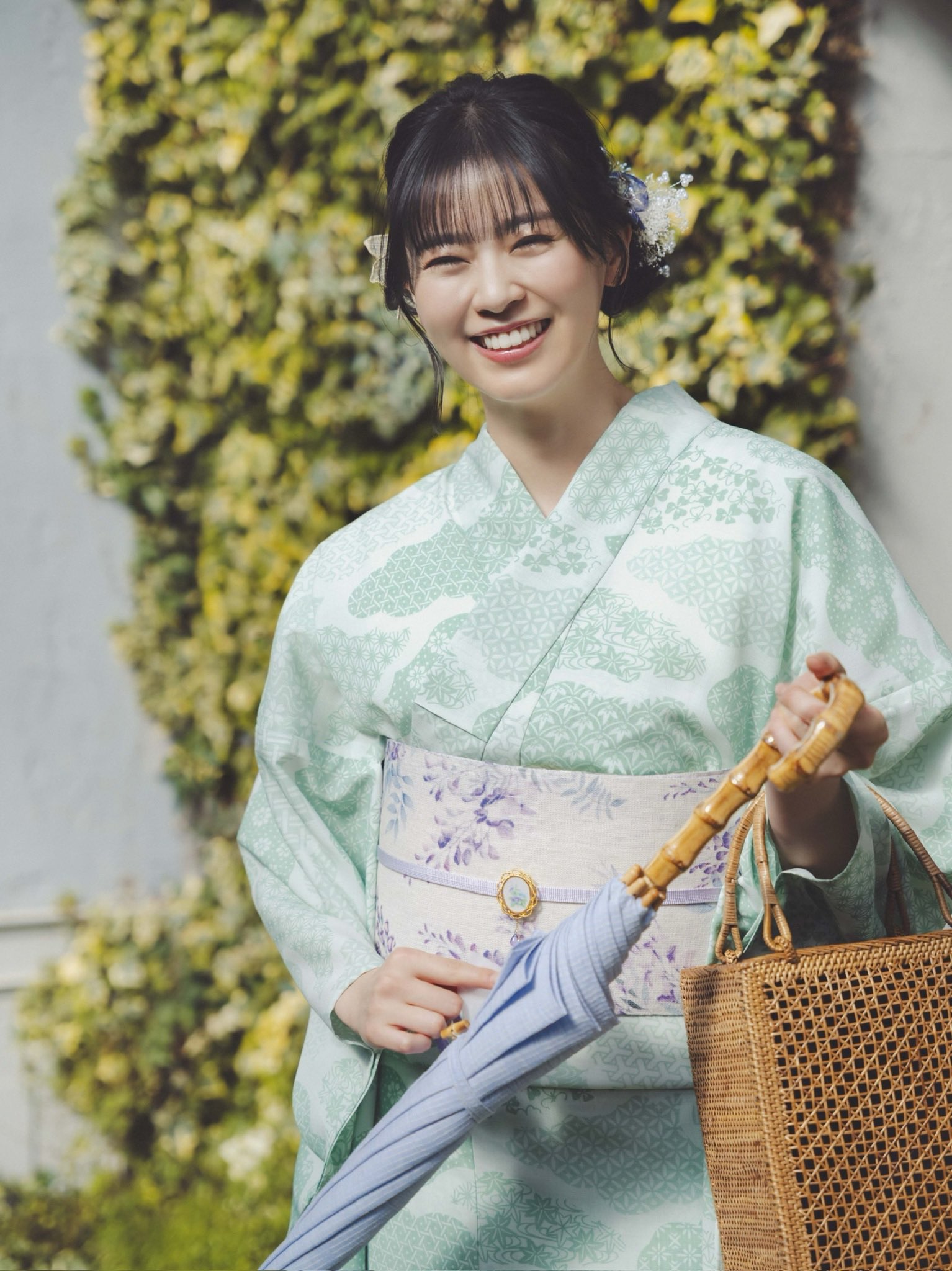 ね*し様 破格！三松　浴衣or単衣　　8月末まで掲載 三松｜浴衣萩柄