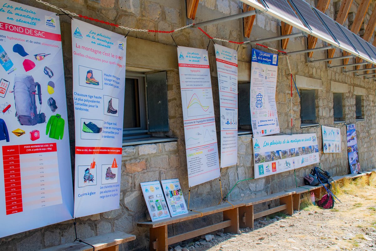 Prefet65's tweet photo. #VotreSécurité⛰️ | La #DC65 était présente aux côtés de l’office départemental des sports, de la #CRSPyrénées, des cadets du #GGD65 et du Parc national des Pyrénées sur l’opération « Prévention Montagne Pyrénées » au refuge Wallon Marcadeau. https://t.co/LPp3TKsAj1
