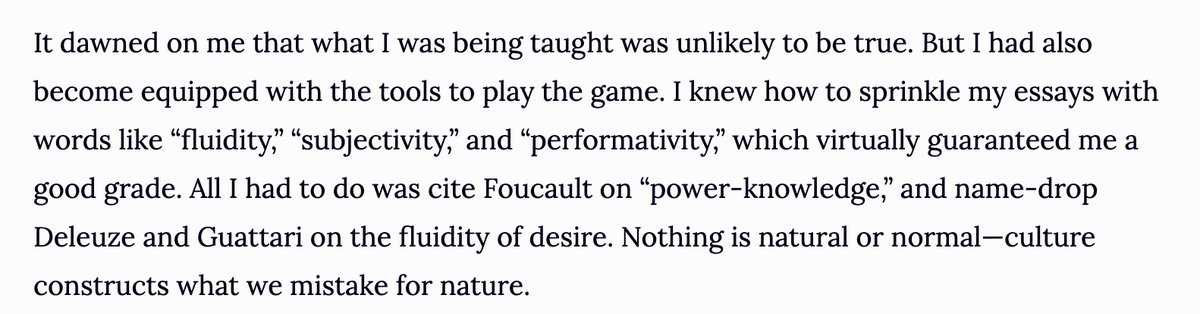 teunvoeten's tweet photo. Interesting essay by @ClaireLehmann, editor from great magazine @Quillette
on #Foucault, #Paglia and #PhoneyAcademics and #Conformism and #IntellectualSloppiness and #FalsePretensions
https://t.co/cQxrpoDVMw https://t.co/BzaQydi9Uk