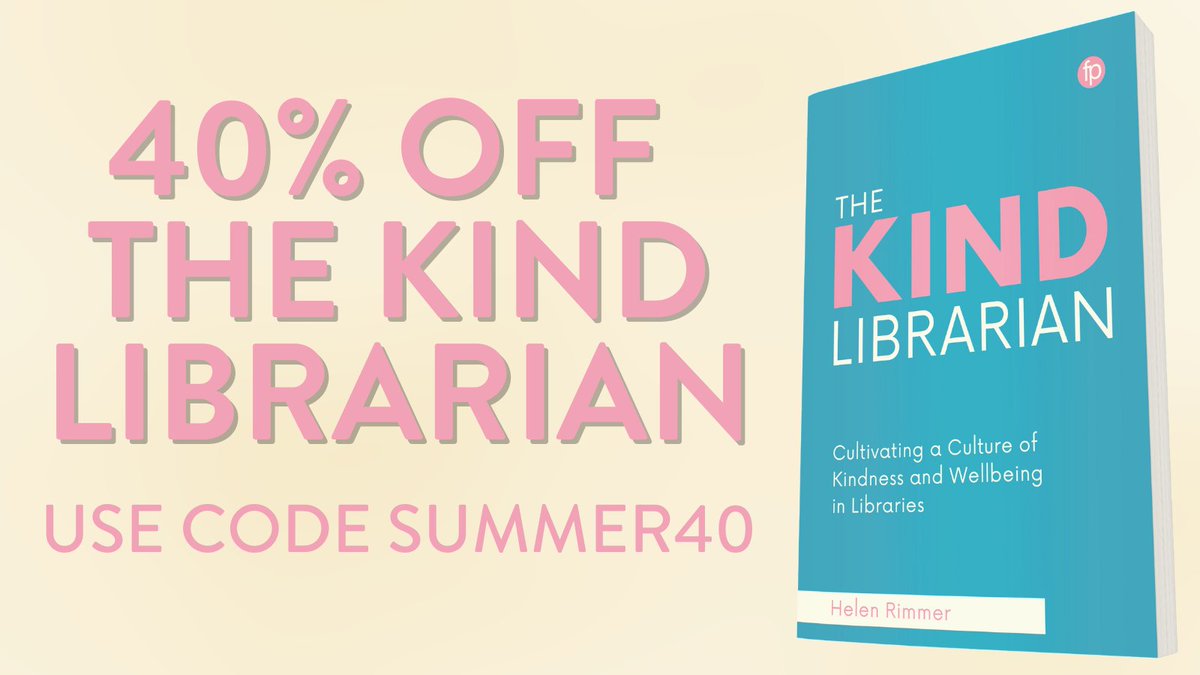 Facet Publishing (@facetpublishing) on Twitter photo Until 15th August, you can get 40% off The Kind Librarian by <a href="/melon_h/">Helen Rimmer @thekindbraveleader.bsky.social</a> by using the code SUMMER40 on our website! 📘
Grab your copy today 👉 facetpublishing.co.uk/page/detail/th… Until 15th August, you can get 40% off The Kind Librarian by <a href="/melon_h/">Helen Rimmer @thekindbraveleader.bsky.social</a> by using the code SUMMER40 on our website! 📘
Grab your copy today 👉 facetpublishing.co.uk/page/detail/th…