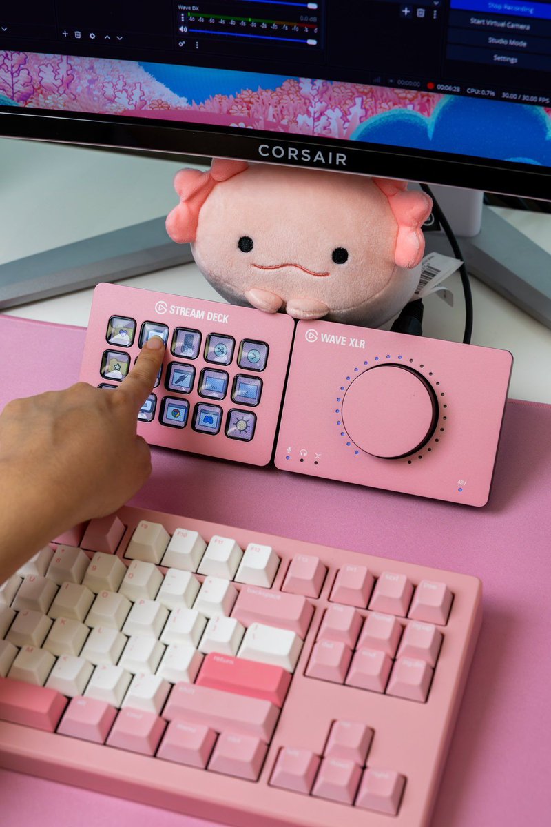 elgatoDE's tweet image. In diesem Setup schaut die Woche doch gleich ganz rosig aus.
Also Zartrosa um genau zu sein!

🩷 e.lga.to/s/Dreamscape