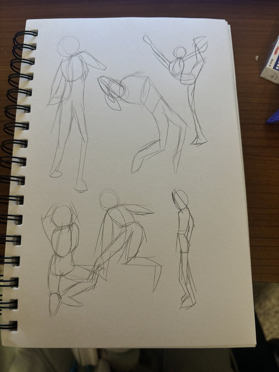 Tried out gesture drawing, it’s fun to do! Especially when on a time limit