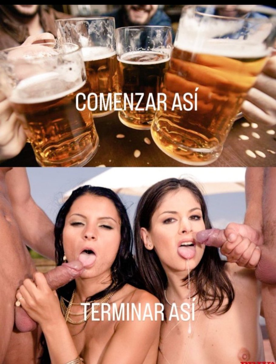 Hoy empezamos con unas cervezas y terminamos en un hotel con una rica parejita