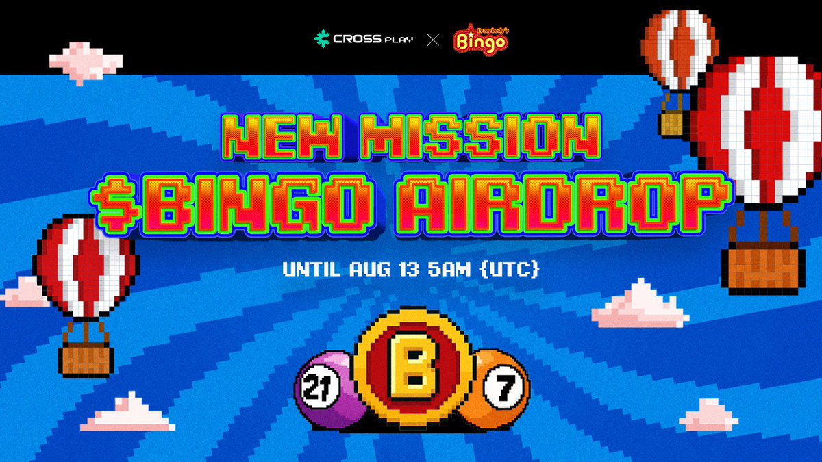 FamosW737's tweet photo. Tick-tock! ⏰ The clock is running out. @crossplay_xyz drop for #Bingo is ending tomorrow, August 13th. Don't miss your chance to claim your Gold and $Bingo Airdrop!
Join here: https://t.co/yAemQ8CyWf

#CROSS #CROSSPlay #Yapping https://t.co/H21vk7gAzh