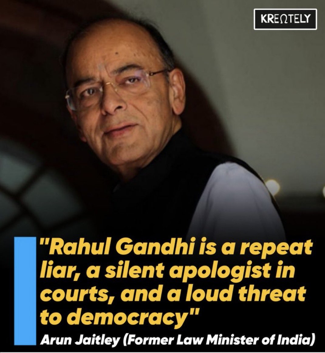 🚨 Lies of Rahul Gandhi !! 👇

🎯 2015:   India is Intolerant ! 
🎯 2016:   Note ban helps Adani ! 
🎯 2017:   Surgical Strike was fake ! 
🎯 2018:   Rafale deal helps Ambani ! 
🎯 2019:   Modi did Pulwama attack ! 
🎯 2020:  Hindus did Delhi riot ! 
🎯 2021:   Modi is k!lling