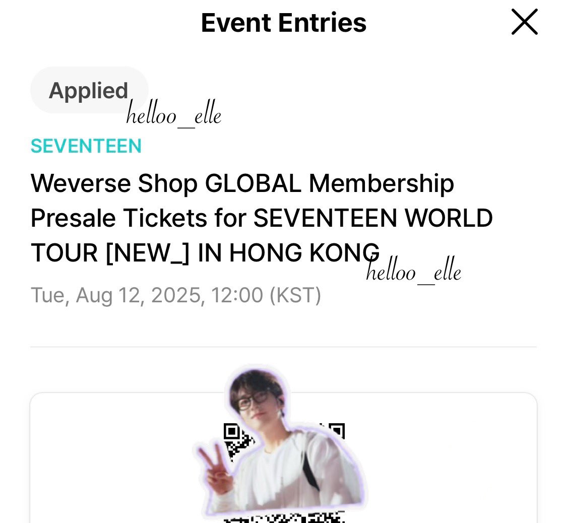 wts lfb ph svt

⤷ seventeen world tour new_ in hong kong carat membership pre sale code 

— ₱350
— code will be sent once fully paid
— gcash/maya/seabank/unionbank

dm or reply 

#SEVENTEEN #세븐틴 
#SVT_TOUR_NEW_ 
#SVT_WORLDTOUR #NEW_HONGKONG