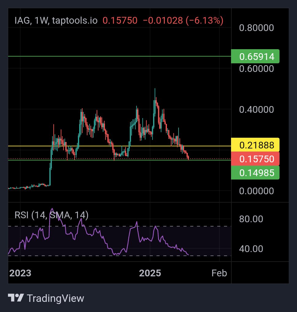 $IAG is currently one of the best buys within the Cardano ecosystem right now 🟢