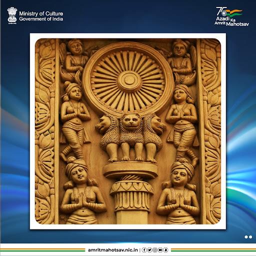 #DidYouKnow that in July 1947, the Flag Committee chose Ashoka’s Dharma Chakra as a symbol on the flag for the reason that amongst all the chakras that came to their mind the “Sarnath Chakra” was the most striking &amp; artistic #AmritMahotsav #HarGharTiranga #MainBharatHoon