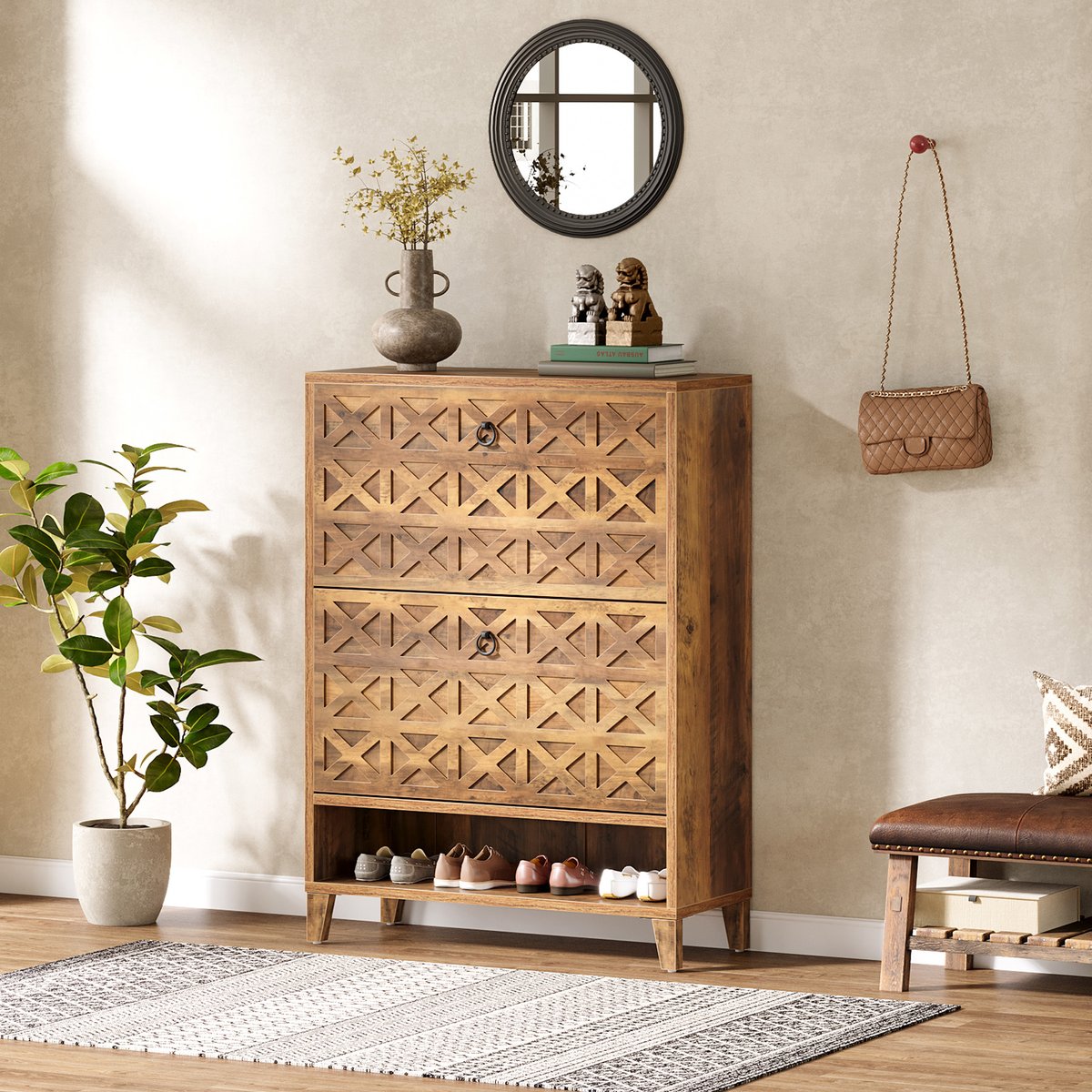Tribesigns's tweet image. Start clutter-free ☀️
This compact shoe cabinet fits small entryways, keeping shoes tidy &amp;amp; mornings stress-free. 🏡
🎒 Back to School: Perfect for school shoes, sneakers &amp;amp; boots.
How many pairs sit by your door? 👟
🔗 bit.ly/45cUX7l
#Tribesigns #BackToSchool #ShoeStorage