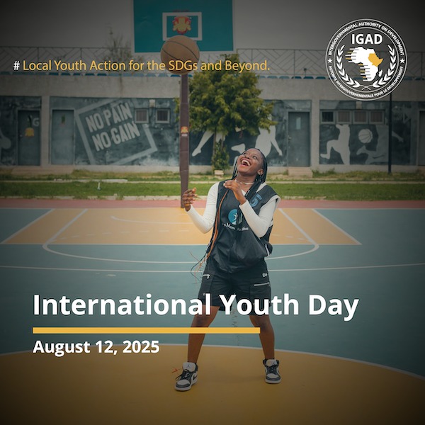 IGAD Secretariat (@igadsecretariat) on Twitter photo 🌍 International Youth Day 2025
Theme: Local Youth Actions for the SDGs and Beyond
Today, we celebrate the unstoppable energy, creativity, and leadership of youth across the #IGAD region. With over 65% of SDG targets linked to local governance, the role of young people is not 🌍 International Youth Day 2025
Theme: Local Youth Actions for the SDGs and Beyond
Today, we celebrate the unstoppable energy, creativity, and leadership of youth across the #IGAD region. With over 65% of SDG targets linked to local governance, the role of young people is not