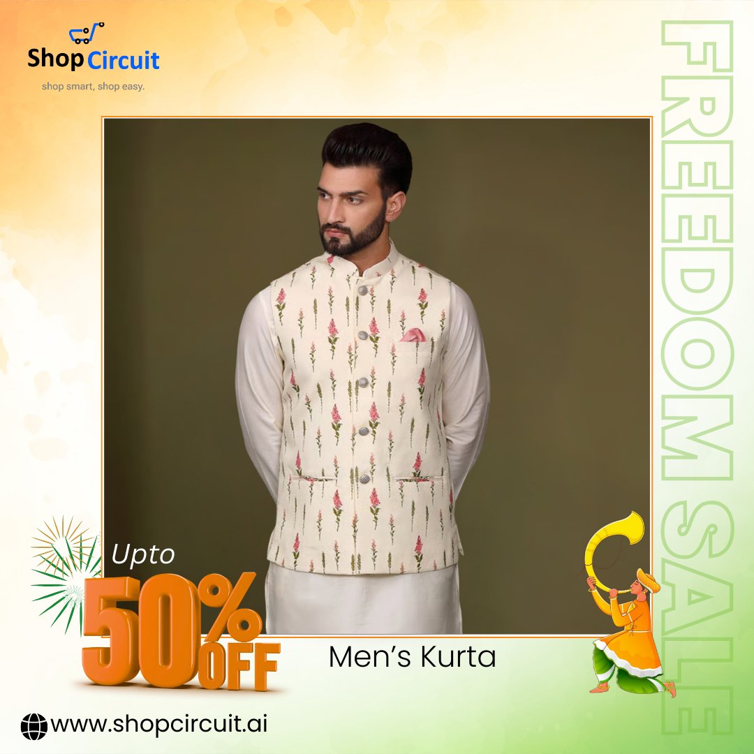 Shopcircuit_ai's tweet photo. This Freedom Sale, drape yourself in elegance! ✨
Shop stunning women’s sarees at up to 50% OFF 🛍️

🪷Tradition meets style – only at ShopCircuit!

#FreedomSale #ShopCircuit #EthnicElegance #SareeLove #FestiveVibes #IndianWear #ShopSmartShopEasy https://t.co/8lJRpZ1Bxr