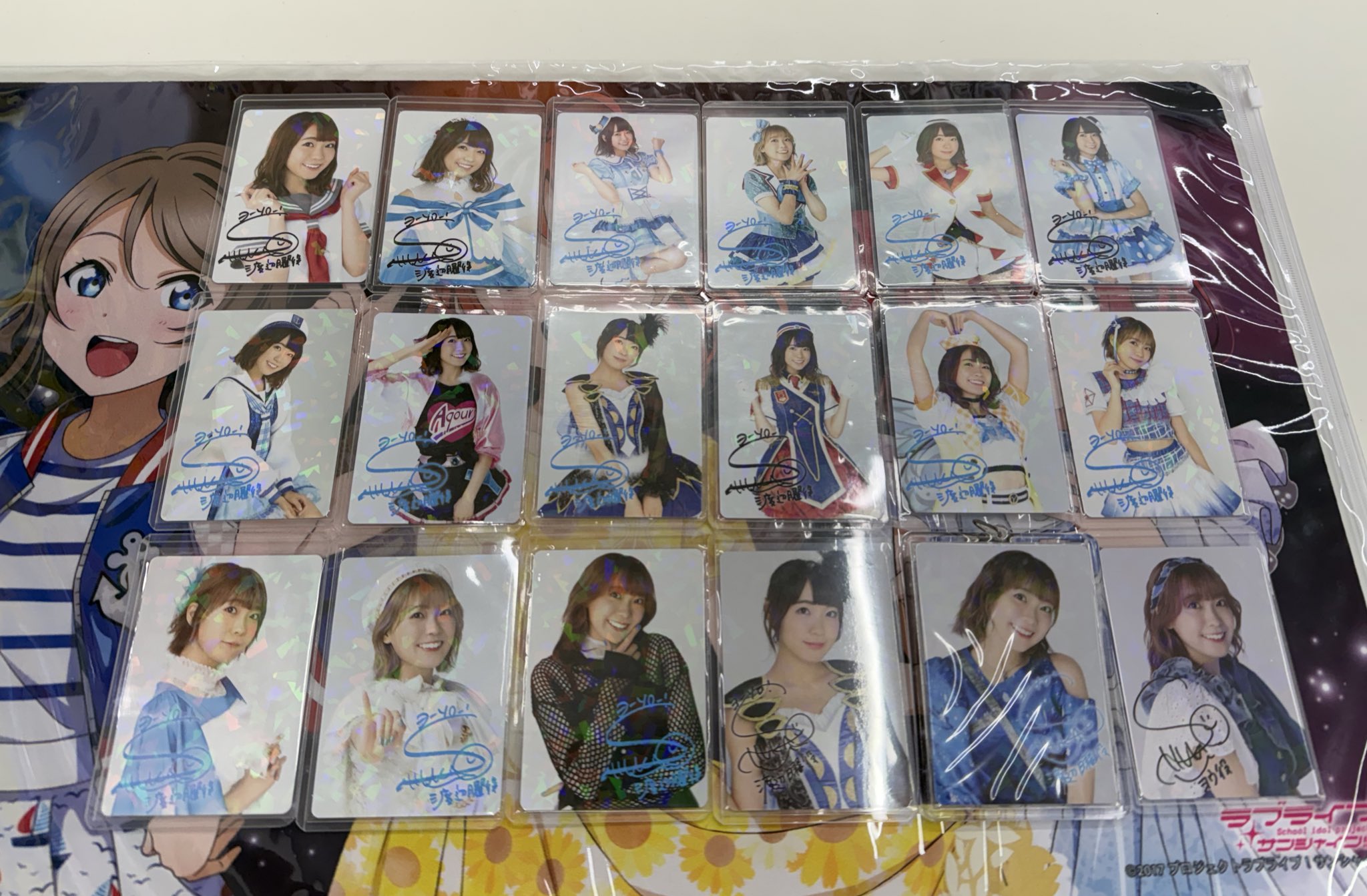 ②斉藤朱夏　フォトカード　ホログラム　4枚セット　Aqours CLUB 出張所 斉藤朱夏 フォトカード ホログラム 4枚セット Aqours CLUB 出張所 ラブ