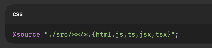 Tailwind CSS v4 Tips - 🔍 Automatic Content Detection

Forget manually listing template paths in content: config — v4 does auto content detection.
Tailwind will scan your project for class names automatically.

For fine-tuning, add:

It’s zero-config by default but flexible when