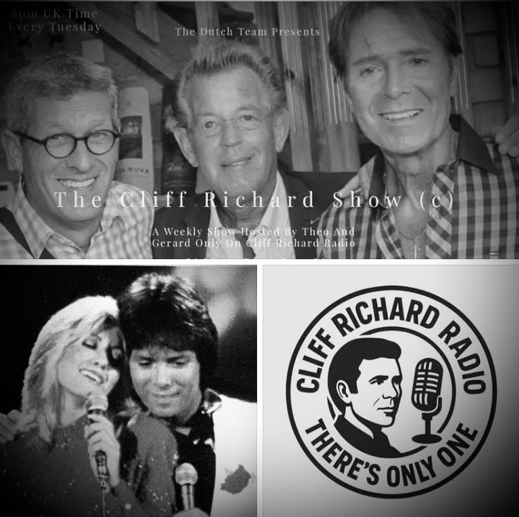 Tonight from 8:09-9:39 p.m. UK time on THE CLIFF RICHARD SHOW ©️, a recently by the late Lis Irvin curated tribute to ONJ, who passed away three years ago last Friday, will air. 
Chat with each other ONLY in the Cliff Richard Radio Group while listening to Cliff Richard Radio