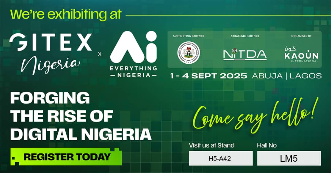 What if you could turn public data into actionable intelligence in minutes not days?
See our AI-powered OSINT solution live <a href="/GITEXNG/">GITEX NIGERIA</a>.
Hall LM5, Stand H5-A42
 Sept 3–4 | Landmark Centre, Lagos
#GITEXNIGERIA #GITEXGLOBAL #Abuja #AI