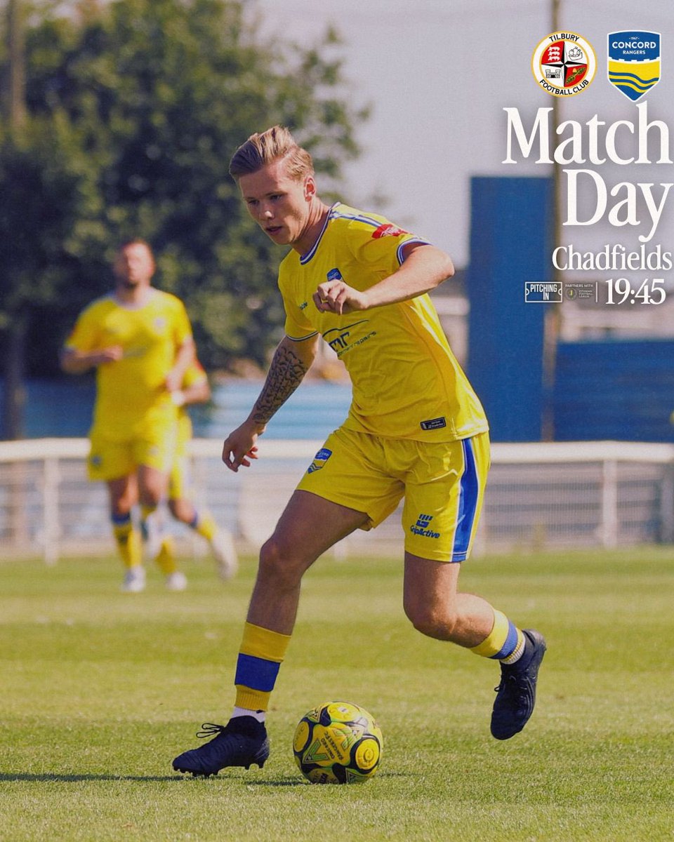𝑴𝑨𝑻𝑪𝑯𝑫𝑨𝒀 

🆚 <a href="/tilburyfc/">Tilbury FC</a> 
🏆 Isthmian North Divison
🏟️ Chadfields
⏱️ 19:45 pm

#YAMC💛💙