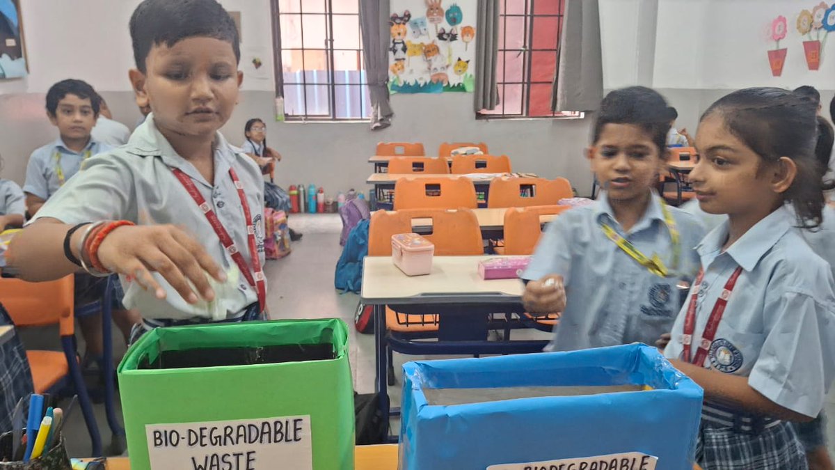 Indirapuram Public School, Pratap Vihar (@ipspv) on Twitter photo โป๏ธ *Segregation of Waste โ Learning by Doing*
Grade II young environmentalists enthusiastically sorted biodegradable and non-biodegradable waste into colour-coded bins, fostering awareness about cleanliness and responsible waste management. ๐๐๐
<a href="/IprmGrp/">Indirapuram Group of Institutions</a> โป๏ธ *Segregation of Waste โ Learning by Doing*
Grade II young environmentalists enthusiastically sorted biodegradable and non-biodegradable waste into colour-coded bins, fostering awareness about cleanliness and responsible waste management. ๐๐๐
<a href="/IprmGrp/">Indirapuram Group of Institutions</a>