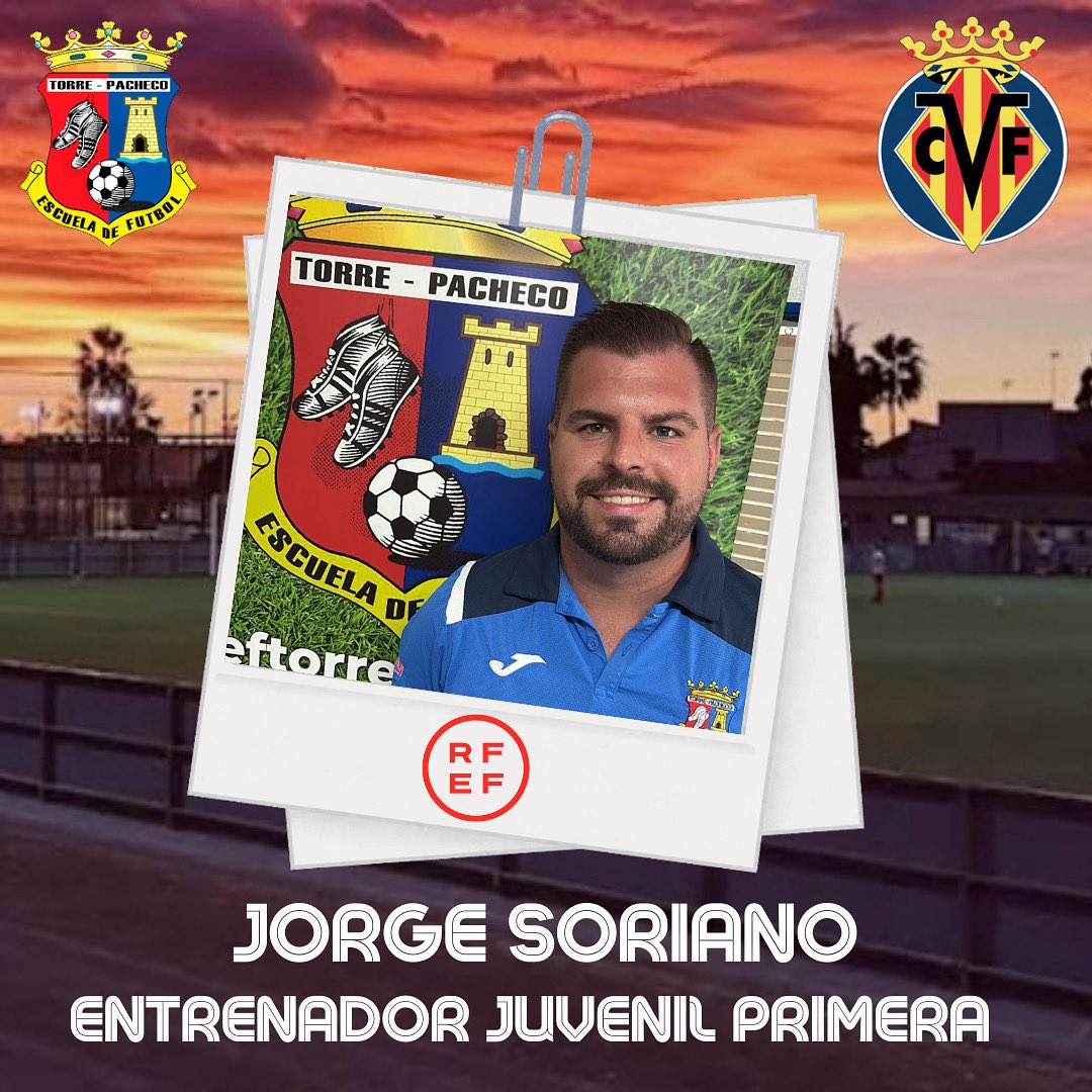 📣 𝐏𝐑𝐄𝐒𝐄𝐍𝐓𝐀𝐂𝐈Ó𝐍 𝐄𝐍𝐓𝐑𝐄𝐍𝐀𝐃𝐎𝐑𝐄𝐒 - 𝐓𝐄𝐌𝐏𝐎𝐑𝐀𝐃𝐀 𝟐𝟓/𝟐𝟔 📣

𝑱𝒐𝒓𝒈𝒆 𝑺𝒐𝒓𝒊𝒂𝒏𝒐, renueva otra temporada más con nuestro Juvenil de Primera. Un gran descubrimiento durante la temporada pasada. 

💪🏻 Esfuerzo y responsabilidad
🎯Nuevos objetivos