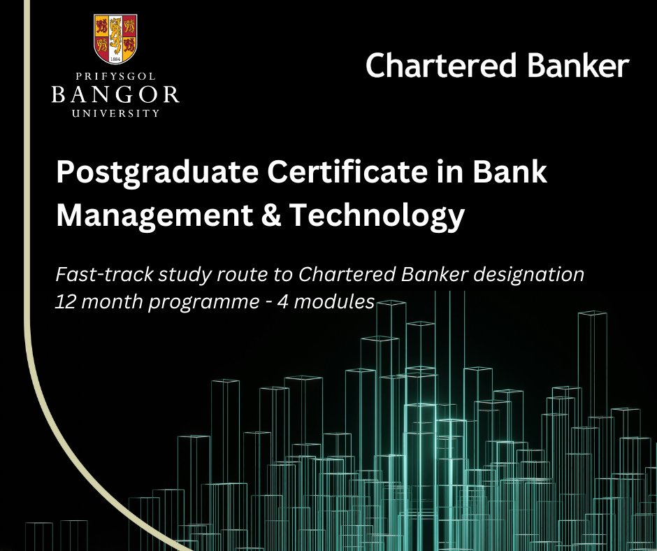 BBS_ExecEd's tweet image. The Postgraduate Certificate in Bank Management & Technology introduces and develops understanding of the key aspects of finance, banking and technology in an international and dynamic setting.
Apply for Autumn 2025 intake bit.ly/3S5RSOF
#financialservices #banking