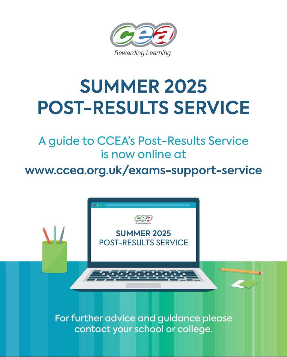 Post-Results Services and Appeals Guide offers guidance and support should you have any questions about your Summer 2025 results.

#ResultsDay #Summer25 #phoenixeducationcentre #postresultsservice #CCEA