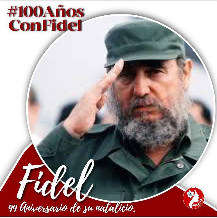 ¡El eterno comandante aquí en mi corazón!

#100AñosConFidel