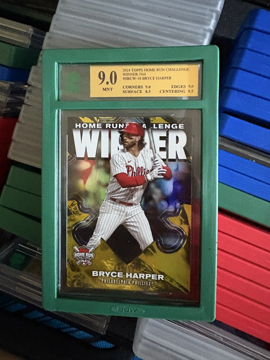 Silverback8176's tweet photo. @MattStrahm @USPS 2024 Topps Home Run Challenge Winner . 99/564 Graded by MNT 9.0 https://t.co/yS38sVbArL
