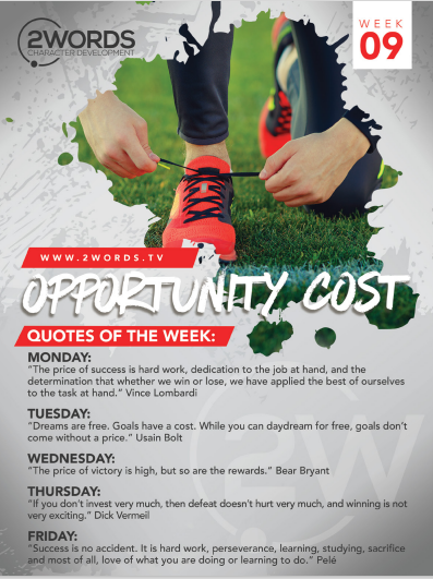 Hey there @ectorcountyisd community, let’s keep lifting up our student-athletes on/off the field! This week’s 2-word focus: OPPORTUNITY COST — Setting a goal costs nothing, but reaching it demands commitment. Success means paying the price in prep, priorities, and practice.