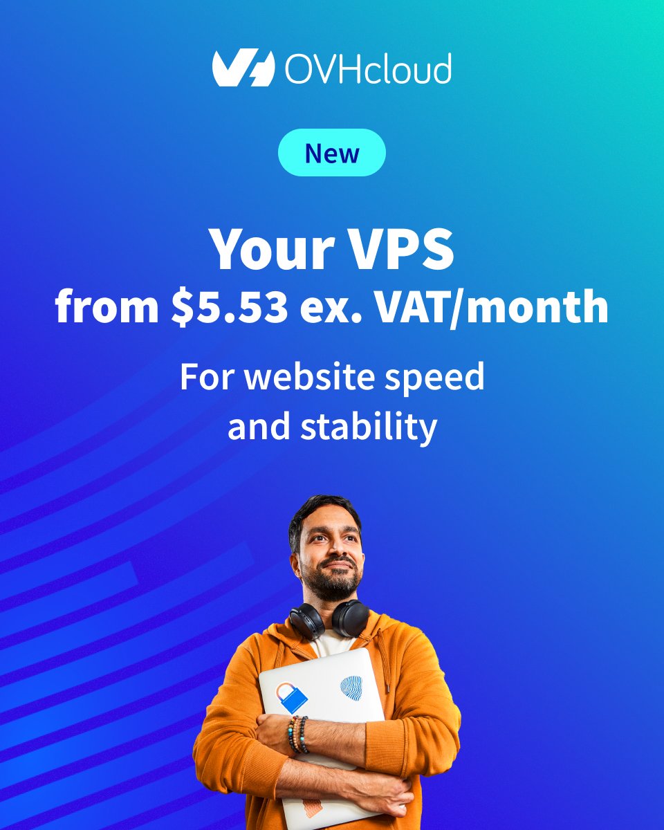 Our new #VPS are here!
More powerful, more flexible, always accessible.
Designed for developers, startups, web agencies and SMEs 👨‍💻👩‍💼

➡️ ovh.to/4tuATRX