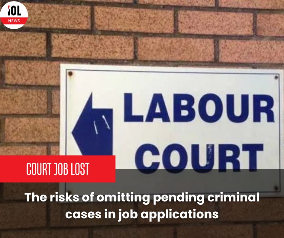 IOL's tweet photo. Court Manager Post Withdrawn After DUI Case Concealed
#LegalEthics #LabourCourt #PublicServiceIntegrity #DUI #OCJ
Read on: https://t.co/cMC5AA6ZAJ https://t.co/mvg3HbDCyU
