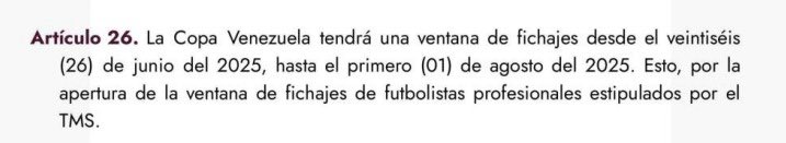 🔥🔥ATENCIÓN🔥🔥
<a href="/FVF_Oficial/">FVF</a> 
<a href="/LigaFUTVE/">Liga Banco de Venezuela</a> 
El mercado de pases del futbol venezolano debe tomarse en serio, debe estipularse en las normas reguladoras y respetarse.
Terminan con ventaja al que se le ocurra traerse un jugador de manera extemporánea.