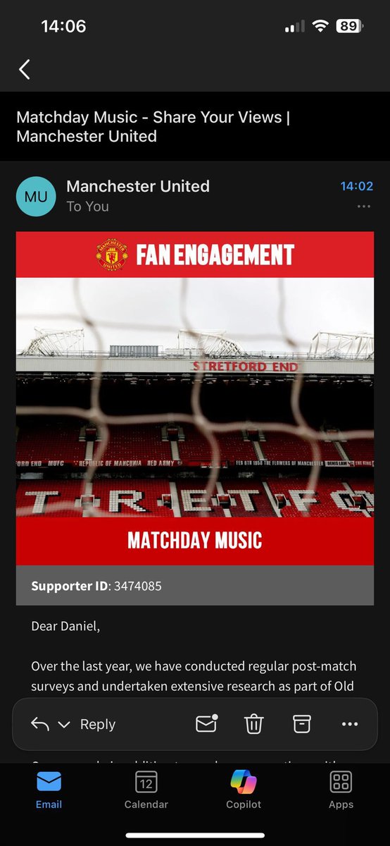 Come on fellow reds. Surely we don’t want music played ? Let’s create our own atmosphere before yet another traditional matchday experience is eroded.

<a href="/TraMufc/">TRA - The Red Army (MUFC)</a>