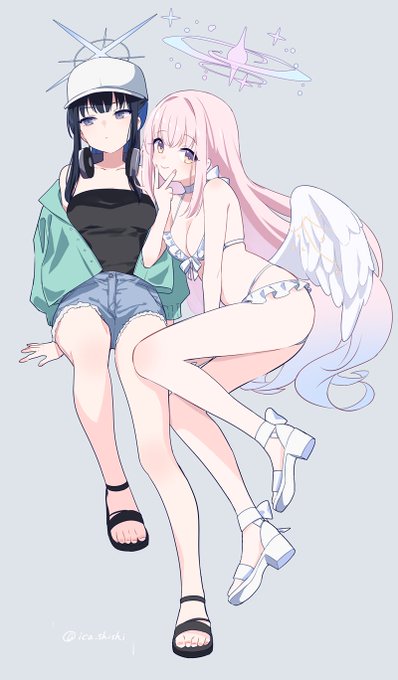 サオリとミカ✨ #ブルアカ 