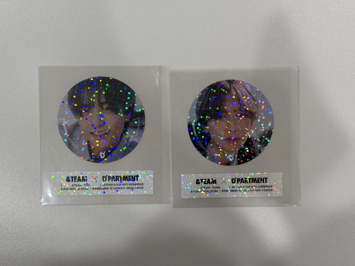 &amp;TEAM  D'PARTMENT
特典シール

譲)  YUMA FUMA TAKI
求)  K  HARUA

お気軽にお声掛けくださいっ🗣️

#andTEAM交換 #andTEAM_交換
#DPARTMENT #andTEAM