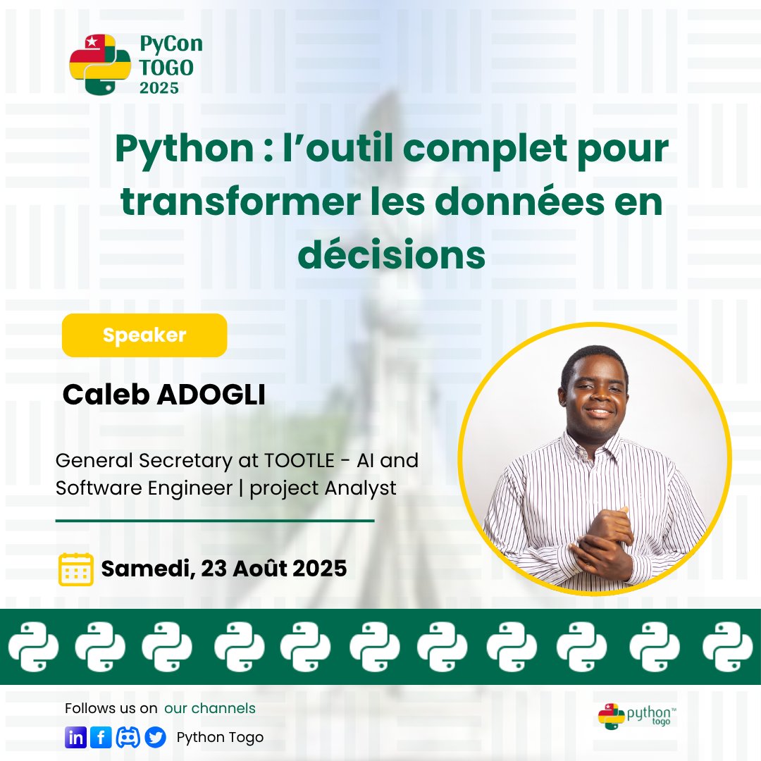 PyCon Togo tweet media