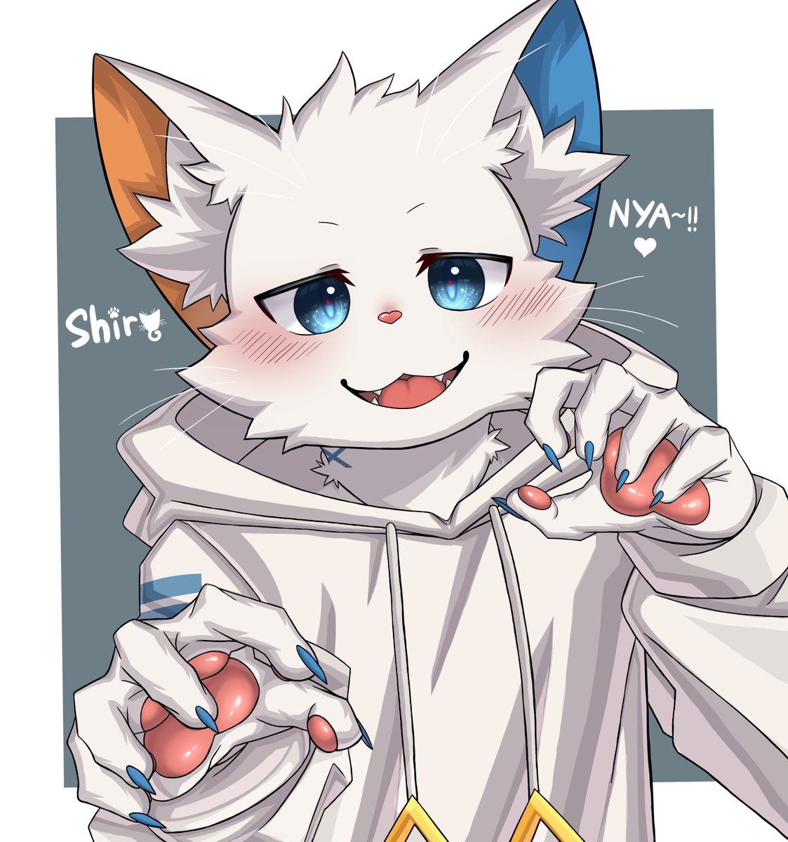 Kochikemono's tweet photo. #シロの自由帳 Nya~~ https://t.co/4HC0zivFyR