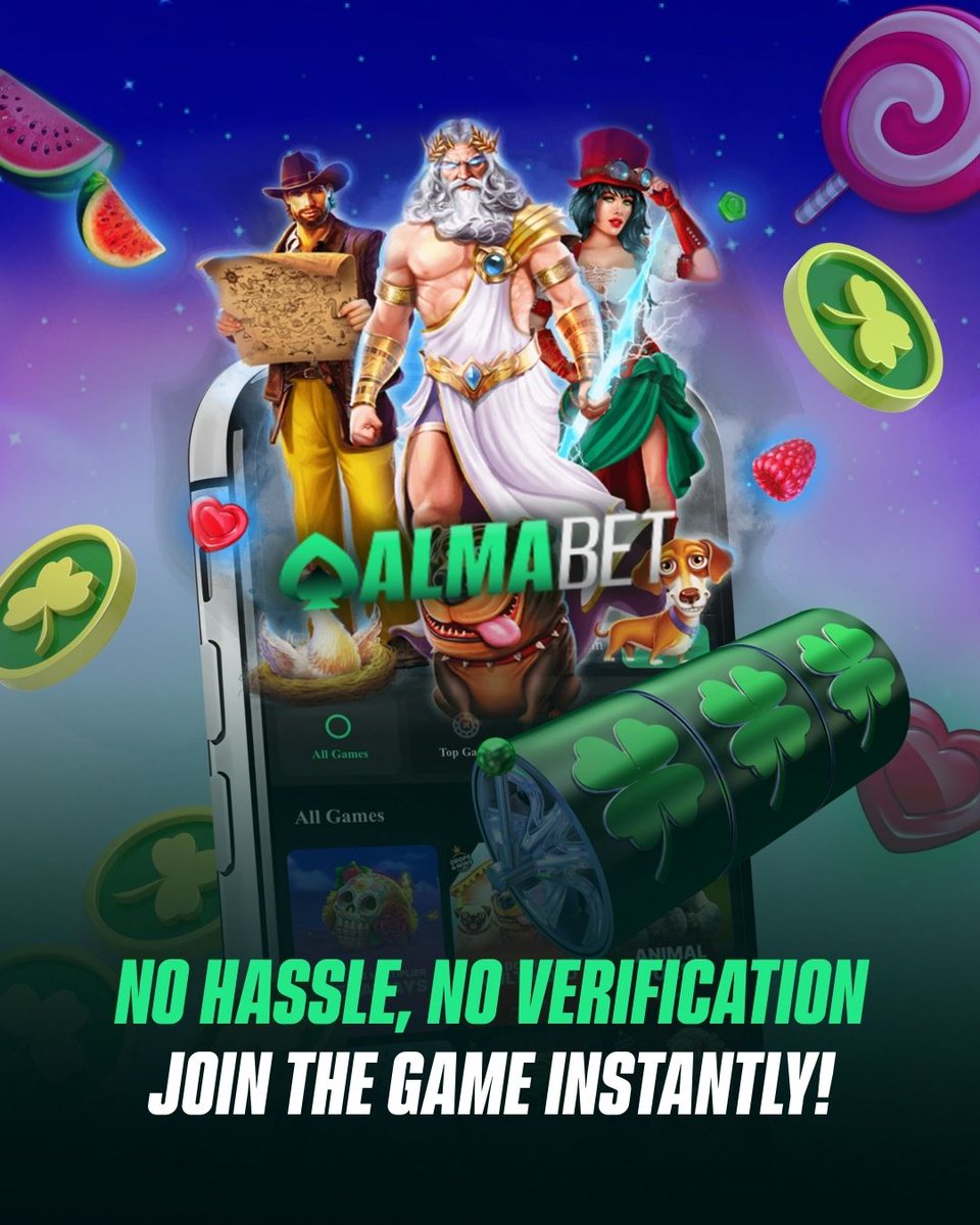 🚀 No KYC — Just Play! 🎰

Skip the paperwork, jump straight into the action with AlmaBet:

✅ Fast sign-up, ✅ Instant fun

Your game, your rules💥
🔗 linktr.ee/almabet.offici…

#AlmaBet #NoKYC #iGaming #Games #PlayNow #FastPlay #NoLimits