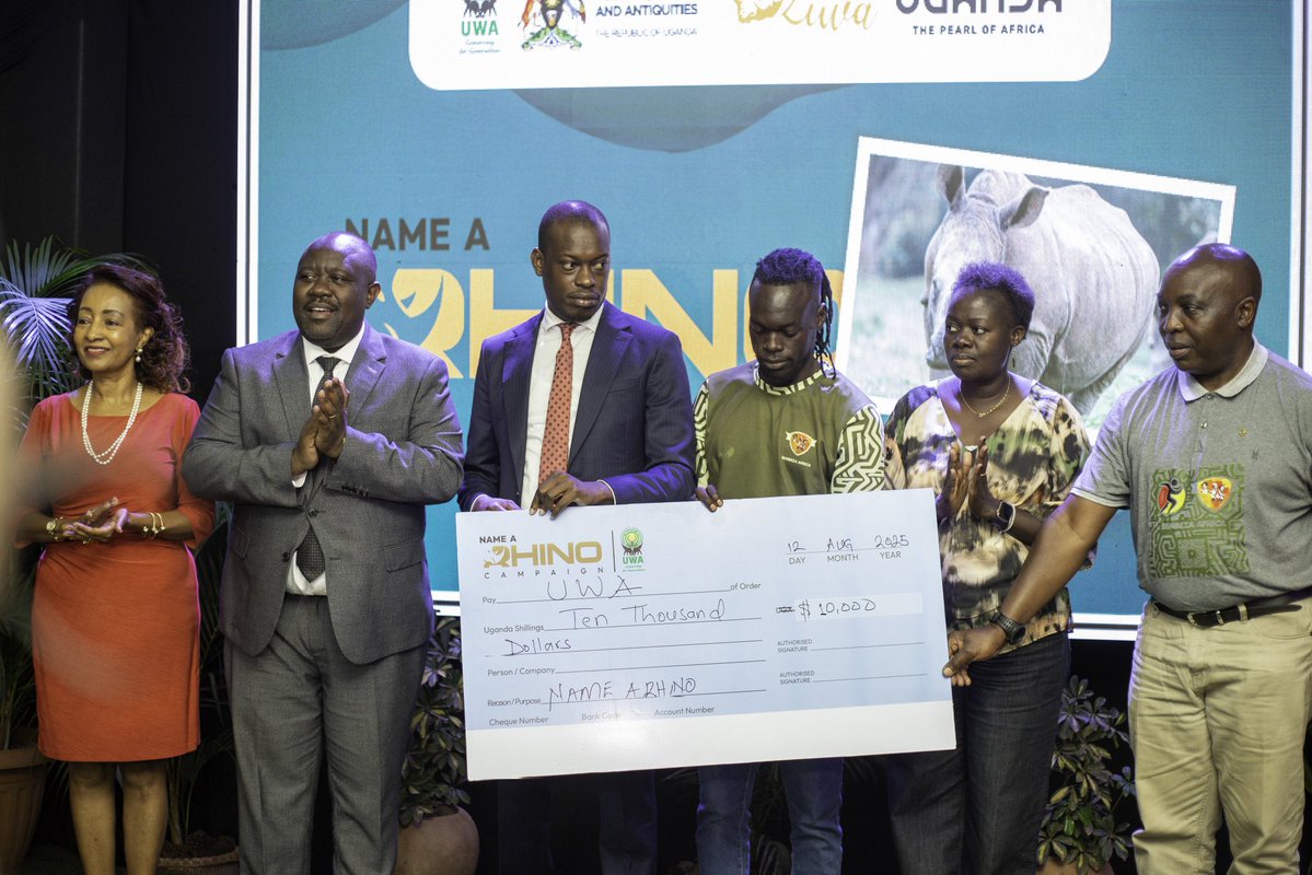 Hon.Bahinduka Mugarra Martin (@mugarra) on Twitter photo I was honored to participate as <a href="/ugwildlife/">Uganda Wildlife Authority</a> together with <a href="/TourismBoardUg/">Uganda Tourism Board</a> announced Uganda’s first ever #RhinoNaming Ceremony earlier today, slated for September 22, 2025 at the Ziwa Rhino Sanctuary in Nakasongola District.
Rhinos are not only part of our natural heritage, they I was honored to participate as <a href="/ugwildlife/">Uganda Wildlife Authority</a> together with <a href="/TourismBoardUg/">Uganda Tourism Board</a> announced Uganda’s first ever #RhinoNaming Ceremony earlier today, slated for September 22, 2025 at the Ziwa Rhino Sanctuary in Nakasongola District.
Rhinos are not only part of our natural heritage, they