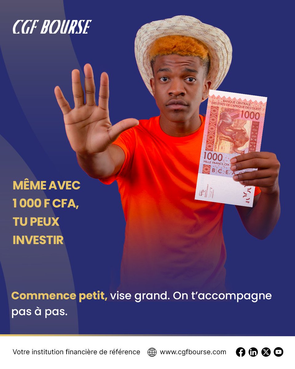 En Bourse, le secret c’est de commencer petit… et surtout de commencer tôt !
📈 Même de petits montants investis régulièrement peuvent faire une grande différence sur le long terme.
⏳ La patience et la régularité sont vos meilleures alliées.

#finances #bourse