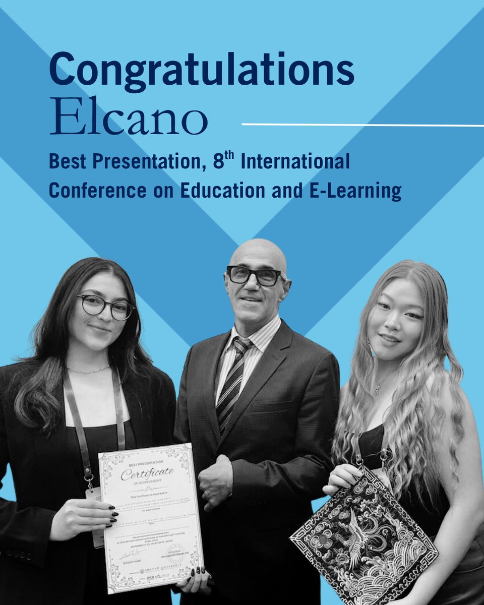 eceuoft's tweet photo. π
Congratulations to Dalia Mahidashti, Professor Hamid Timorabadi, and Bella Yang who presented their paper, ELCANO: Enhancing Academic Pathways for Course Planning & Career Alignment in Higher Education, at the 8th ICEEL. β π #uoftengineering #eceuoft https://t.co/trT18NfIlo