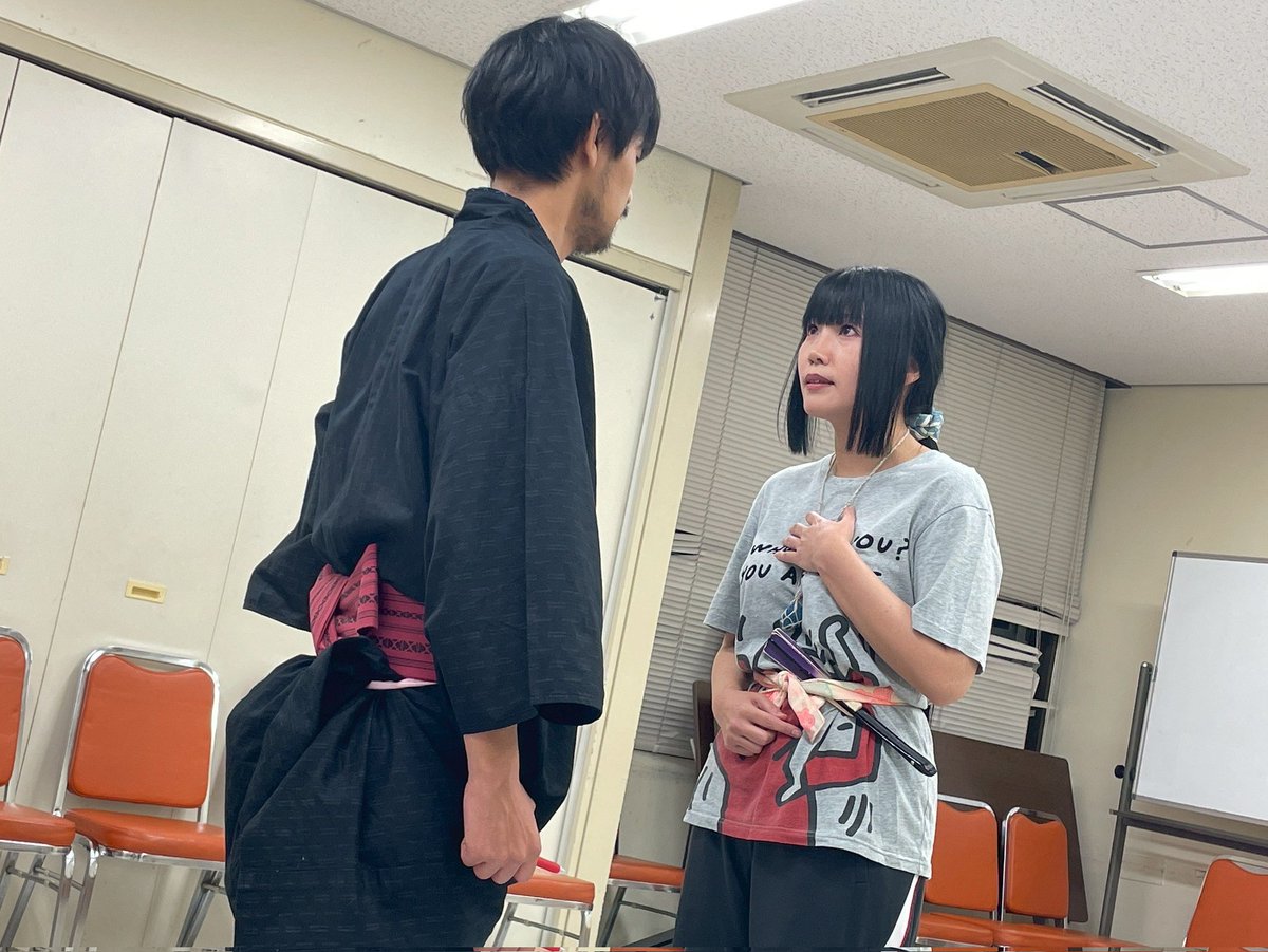8produce's tweet photo. #紅蓮の貌 本日はシーン稽古！作品の輪郭が見えてきました！骨太な作品が仕上がりそうです♪

【8プロ予約窓口】
https://t.co/nhkAgsDk2y

#火ゲキ
#30リーグ
#紅いきつね https://t.co/tjo6R26soq