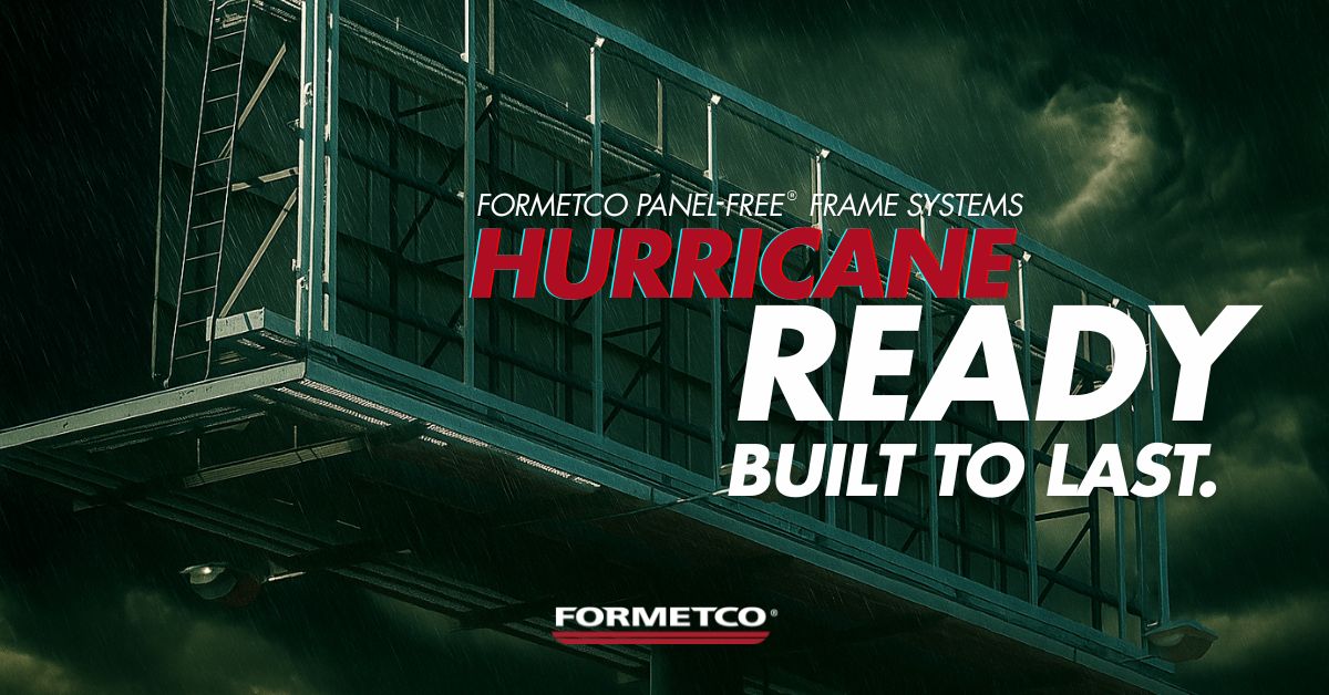 🌪️ Forecasts call for up to 8 major hurricanes in 2025. 
Is your structure ready?

Formetco’s Hurricane Frame System cuts weight, boosts safety &amp; holds strong.

Built to last.
#Formetco #HurricaneReady #BuiltToLast #OOH #PanelFree