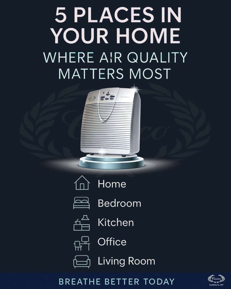 The air you breathe is as important as the food you eat—because every breath carries tiny particles that can either nourish your body or harm it. Discover where air quality impacts your health the most &amp; how Carico’s Air Purifiers keep them fresh and clean loom.ly/0dzJMTQ