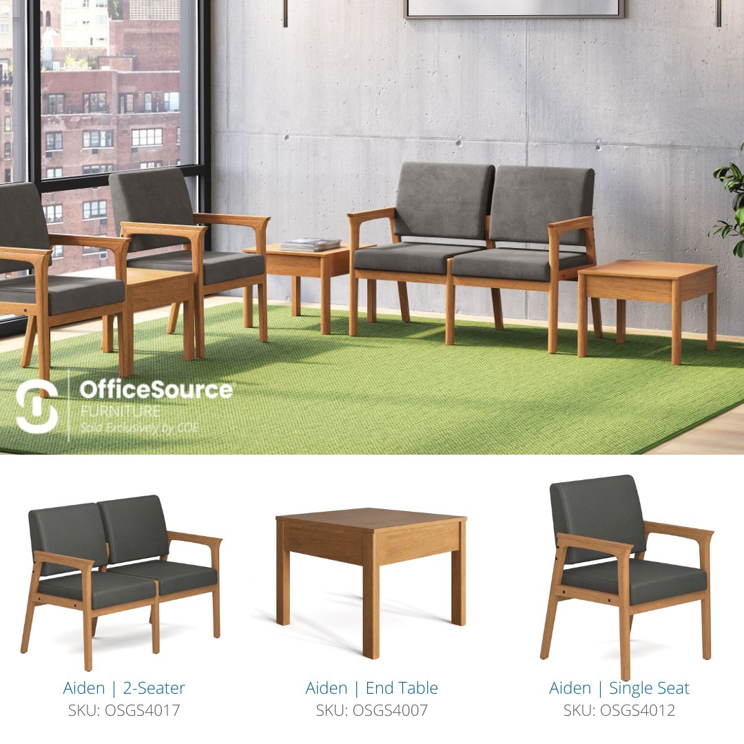 OfficeSource2's tweet image. First Impressions, Elevated. ✨ 𝗧𝗵𝗲 𝗔𝗶𝗱𝗲𝗻 𝗖𝗼𝗹𝗹𝗲𝗰𝘁𝗶𝗼𝗻 brings modern design and functional comfort to your reception space. What would you rate this collection 1-10? Click to view: cstu.io/964d96 

#AidenCollection #OfficeDesign #ReceptionStyle #Modern