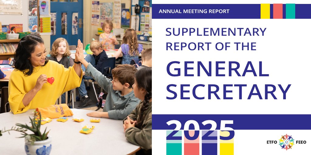 During the General Secretary's report, it was announced that our union has crossed a new threshold. We now represent 84,000 elementary educators and education workers in public #onted schools - that's ETFO strong! #onpoli