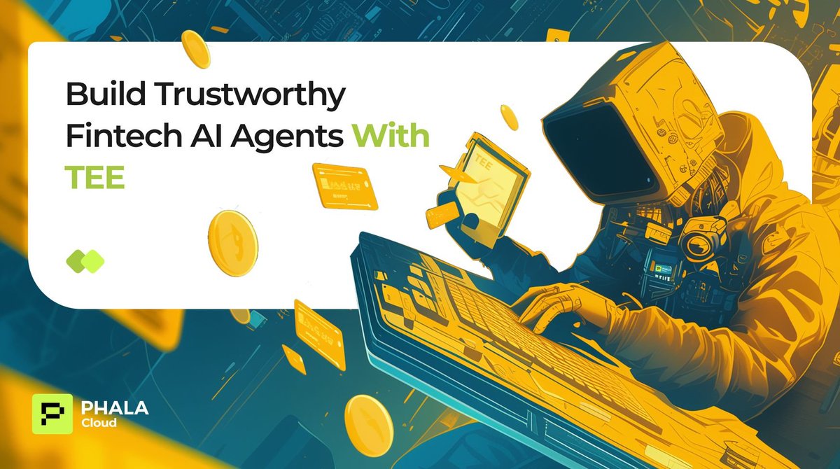 ⚙️Let's revisit how to build trustworthy Fintech AI agents with TEE through <a href="/PhalaNetwork/">Phala</a>.

🤖 AI agents are in charge of finance, already managing trades and portfolios, but trust is the biggest challenge. Without guarantees, there is no security for real capital.

🔐 Users,
