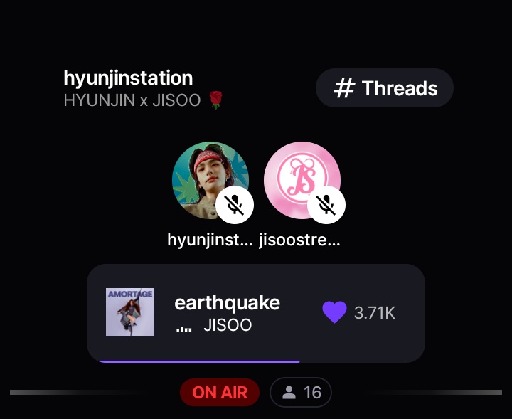 JISOO STREAMING (@jisoostreaming) on Twitter photo WE ARE NOW ON-AIR WITH <a href="/HHJCentral/">Hyunjin ํ์ง Central๐น</a>
Join us now and park your accounts while voting for Jisoo on VMA๐ซถ๐ป
๐: stationhead.com/hyunjinstation
#JISOO #HYUNJIN WE ARE NOW ON-AIR WITH <a href="/HHJCentral/">Hyunjin ํ์ง Central๐น</a>
Join us now and park your accounts while voting for Jisoo on VMA๐ซถ๐ป
๐: stationhead.com/hyunjinstation
#JISOO #HYUNJIN